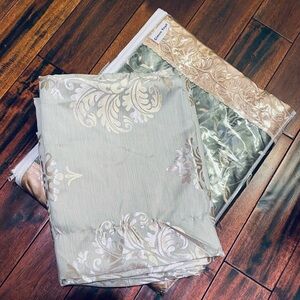 Floral Curtain and Bedding Cover Set